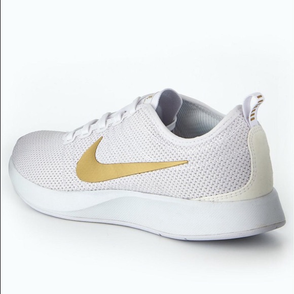SOLD Nike DualTone Racer Trainers White Metallic - Picture 5 of 8